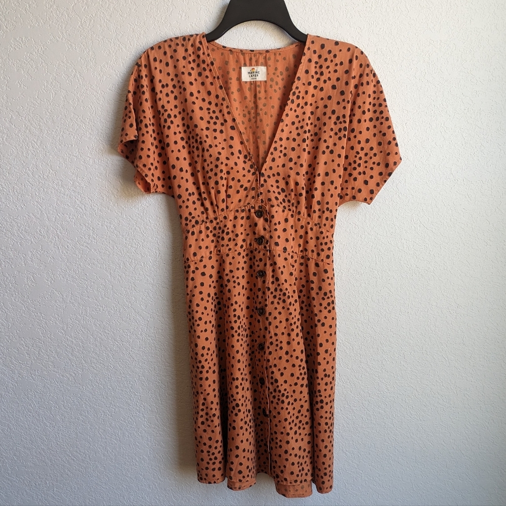 Camila Mini Dress in Abstract Cheetah Print